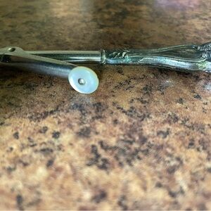 Floral Sterling Silver Handle Art Nouveau Curling iron curls ringlets antique